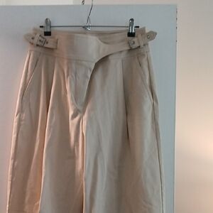 Express Cream Wide Leg Pants